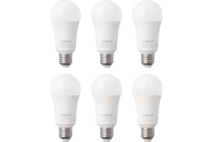 EDISHINE Żarówka LED E27, ciepła biel 2700 K, 1521 lm, zamiennik żarówki 140 W, kąt wiązki 200°, żarówka A60 Edison, gwint gwintowany, 220-240 V, nie ściemnialna, zestaw 6 sztuk