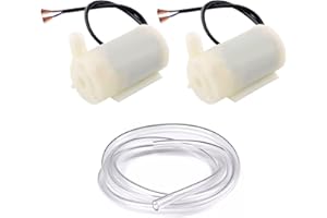 CERIOLL DC 3V 5V Mini Acqua Pompa Sommergibile, DC Pump, 2 Pezzi Set Mini Micro Pompa Ad Acqua Sommergibile, Mini Pompa Acqua, Mini Pompa Sommersa, Mini Pompa Acquario, Mini Pompa Acqua Sommergibile
