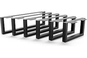 ‎HEVVA HEVVA 15 cm hohe Möbelfüße 20/25/30/35/40/45/50 cm | Graz | Möbelbeine, Schrankfüße, Sockelfuß für Schrank, Couch, Sofa, Bett oder Sideboard | (25 cm, 2er Set - Schwarz/Black)