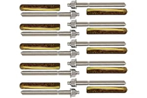 ERHARD-TRADING Lot de 10 fixations pour charges lourdes - Barre d'ancrage + cartouche d'ancrage composite en acier galvanisé ou acier inoxydable (acier galvanisé, M8 x 110 mm)