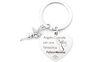 GuardiaTech Portachiavi Neo Mamma Casa Nuova Regalo per Fratello Colleghe Coppia Zia Figlia Amica Studenti