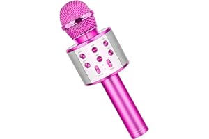 GESCHENPARK Cadeau Fille 4-12 Ans, Microphone Bluetooth Micro Enfant Cadeau pour Fille Jouet Enfant 3-14 Ans Garcon Fille Cadeau Enfant 4-12 Ans Microphone Karaoké Cadeaux de Noël Enfants 2023