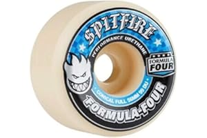 SPITFIRE WHEELS Spitfire Unisex Adult Formula Four Conical Full 99DU Conical Full. Wider Riding Surface and Cutaway Deign for Unmatched Control and Lasting Speed Everywhere.