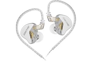 KEEPHIFI CCA CRA Pro, monitores intrauditivos de diafragma DLC, auriculares con cable HiFi, auriculares IEM con N52 Planar + 4 controladores de bobina de voz, cable chapado en plata desmontable de 2 pines para
