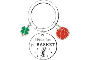 GUOYU Cadeau Fan de Basket Cadeaux Sport Cadeaux Athlètes Original Porteclef Personnalisé pour Basket Chasseur Football Golfeur Motard Ski Cycliste Rugby Cadeau