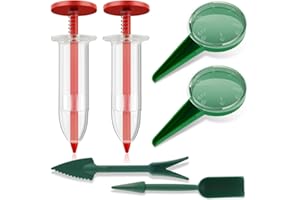 BOBOZHONG Mini Sembradora de Semillas,6 PCS Distribuidor Semillas Herramientas de Sembradora Sembradora Universal para Distribuidores Sembradora Portátil para Siembra Hortícola(10 * 3.2cm)