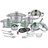 Kochtopfset 16-teilig, aus Edelstahl, Simon, hochwertig