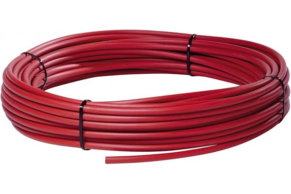 DIPRA - Tube PER Nu Rouge Ø12 mm - Rouleau 10 m - Eau Chaude
