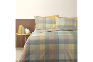 Bassetti Set Copripiumino Matrimoniale 100% Cotone Morbido - Parure Sacco Piumino con Federe Made in Italy (London Tetris)