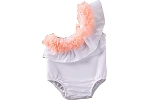 Geagodelia Costume da Bagno Intero Neonata Bambina 0-7 Anni Smanicato Stampati Cartoon Carino Bikini Bimba Multicolori