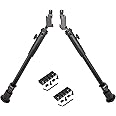 bravovski Tactical Side Mounted Bipod 9″-12″ Adjustable for Breakbarrels/Underlevers Air Rifles with Picatinny Rails
