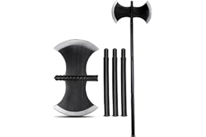 Mega_Jumble Halloween Axe 4-Piece Adjustable 106 cm, Grey Axe Decoration, Costume Accessories, Carnival, Fancy Dress Prop