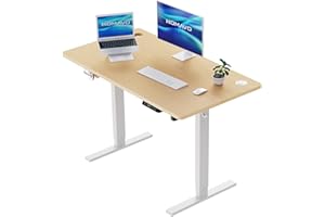 HOMAVO Höhenverstellbarer Schreibtisch 140x70cm,Schnelles Laden USB-A/Typ C,Elektrischer Schreibtisch mit Memory- und Rebound-Funktion, Schreibtisch Höhenverstellbar Elektrisch (70–119 cm)