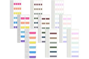 IUSOT 1260 Stück Index Tabs, 3 Farbschemata und 3 Größen für Markierungen, Seitenmarker Selbstklebend, Kleberegister, Bunte Page Marker, für Bücher und Dokumente, Wiederverwendbar, Rückstandsfrei