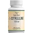 Double Wood L Citrulline | 180 L-Citrulline Capsules - 1200mg L Citrulline per Serving | 90 Servings | Nitric Oxide Supplement | Promotes Cardiovascular and Muscle Health | Non-GMO | UK Manufactured