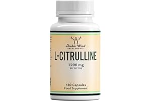 DOUBLE WOOD SUPPLEMENTS Double Wood L Citrulline | 180 L-Citrulline Capsules - 1200mg L Citrulline per Serving | 90 Servings | Nitric Oxide Supplement | Promotes Cardiovascular and Muscle Health | Non-GMO | UK Manufactured