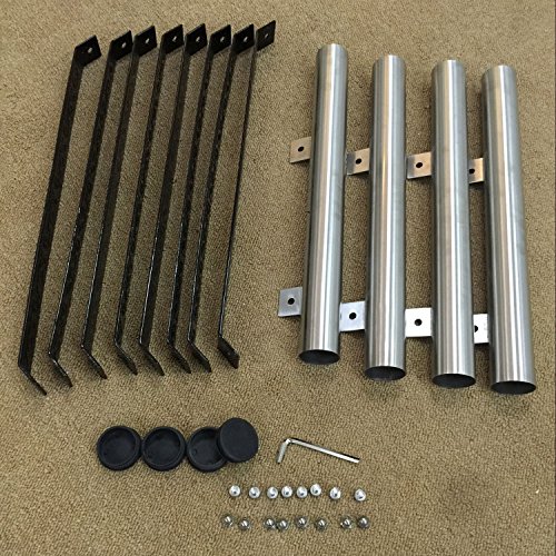 Köhko Designer-Feuerschale Ø 80 cm + 2 Griffen mit Ständer (Höhe 60 cm) aus Edelstahl und lackierten Eisenstreben 42020-41002 - 5