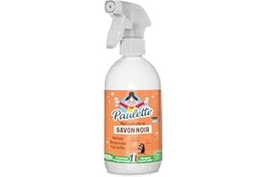 Paulette - Savon Noir - Ultra-Dégraissant Ménager Multi-Surfaces Ecocert - Fabriqué en France - 500 mL