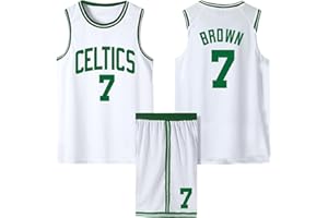 YIWAWQIAN Camiseta de Baloncesto Niño, Equipación Baloncesto Niño Completa,Cómodo y Transpirable Trajes de Baloncesto para Niños, Pantalones Cortos de Baloncesto para Niños/Adultos