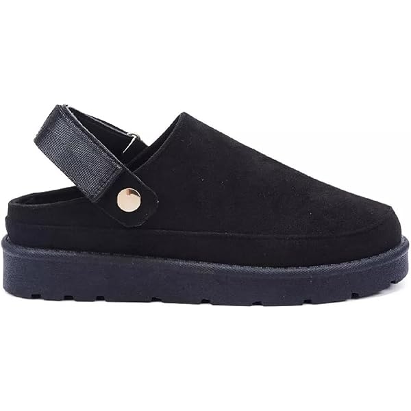 Jack Wills Womens Slingback Clog Slippers Black 7: Amazon.co
