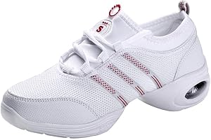 PADGENE Zapatos de Baile de Suela Suave de Satén para Mujer, Zapatos de Baile para Jazz/Latin/National Mark/Rumba/Cha Cha