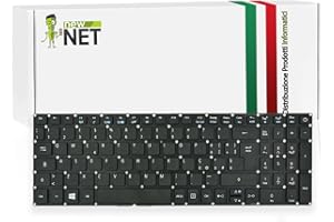 NEW NET NewNet Keyboards - Tastiera Italiana Compatibile per Notebook Acer Aspire E15 E5-722 E5-772 E5-573T E5-573 E5-573G E5-532G E5-575G-33Sc E5-575G-53th E5-522 E5-522GE5-532 E5-574 E5-574G E5-575