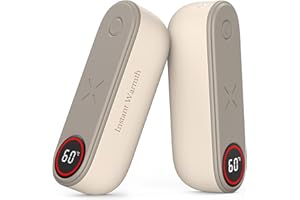 YOOKESEN Calentador de Manos, 4000mAH*2 Calienta Manos, 3 Niveles de Calor hasta 60°C, Recargable 2 en 1, Magnético Calentador Manos, Tamaño de Bolsillo para Golf, Raynauds, Camping, Navidad Regalos