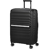 Samsonite Neo Flux Large Trolley Case, 68 cm | Black, Expandable Hardcase, 68H x 47W x 32D cm, 86/96 L, 3.4 kg, with TSA Lock