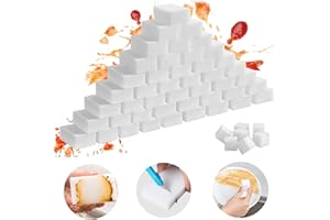 ‎YEAHWHEE Schmutzradierer Schwamm, 100 Stück Radierschwamm Zauberschwamm Magic Eraser Melamin Schwamm, Wunderschwamm Weiß Reinigungsschwamm Putzschwamm für Haushalt, Küche, Wand, Bad, Schuhschwamm