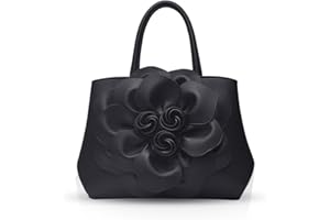 NICOLE & DORIS Borsa donna alla moda a fiori Borsa a mano Borsa a tracolla elegante borsa messenger Borse Tote in PU Pelle