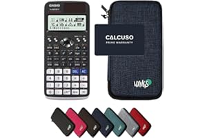Casio fx-991DE X Classwiz con Custodia Protettiva WYNGS inclusa Blu - Calcolatrice Scientifica - Pacchetto Base (Tedesco)