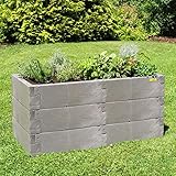 JUWEL Hochbeet Timber, 18 wärmeisolierende Bausteine, 100% recycelbar