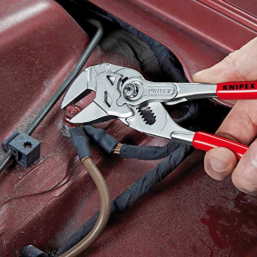 KNIPEX 86 03 150 Mini-Zangenschlüssel Zange und Schraubenschlüssel in einem Werkzeug verchromt mit Kunststoff überzogen 150 mm - 5