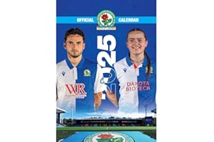 DANILO PROMOTIONS LTD 2025 Calendar Blackburn Rovers FC Month to View A3 Football Calendar Official Product