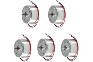 RUNCCI-YUN 5 Set kit motori dc,1.5V-3V-4.5V-6V-9V Mini Motori6500 RPM Per Esperimento DIY Fisica Educativa Fai Da Te
