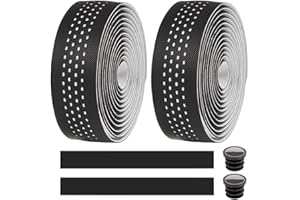 MOCNT Bicycle Handlebar Tape Breathable Cycling Bike Handlebar Tape PU EVA Handle Bar Grip Wrap Tapes Comfort Non Slip Shock Absorbent Road Bike Handlebar Drop Bar Tape