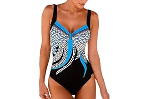 Laonajkd Bañador Reductor Mujer 2023 One Piece Bañador Deportivo Fiestas Junto Piscina Bañadores Natación con Relleno Secado Rápido Verano Trikini Cintura Alta