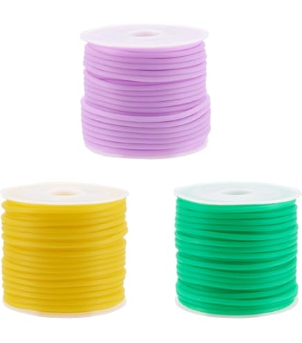 NBEADS 55 yards/50 m Stitch Keeping Cords, 2 mm holle rubberen slang NBEADS 55 yards/50 m Stitch Keeping Cords, 2 mm holle rubberen slang