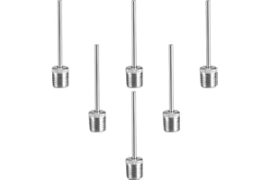 ONEWEST 6 Stücke ballpumpe nadeln, Edelstahlnadel ballpumpe fußball, tragbare Fussball pumpe zum Aufpumpen von Bällen für Basketbälle, Fußbälle, Volleybälle und andere Sportbälle