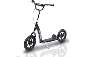 ‎HOMCOM HOMCOM Kinderroller Scooter Tretroller Cityroller Kinder Roller Kickboard 12 Zoll Blau/Rosa 120 x 52 x 80-88 cm