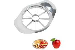 YXL Stainless Steel Apple Cutter, Apple Corer and Slicer, Fruit Cutter Slicer, Apple Slicer with Handle for Home Kitchen, Ultra-Sharp Apple Cutter for Quick and Easy Fruit Slicing
