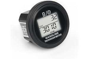 Tachymètre de compteur horaire de moteur numérique Runleader, enregistrement du régime en temps réel, affichage rétroéclairé, conception enfichable pour tondeuse à gazon ZTR Générateur de tracteur