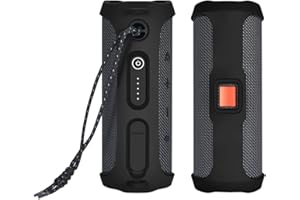 Janjunsi Silikonowe Etui na Głośniki Kompatybilne z JBL Flip Essential 2 Przenośny Głośnik Bluetooth - Podróż Pokrowiec Ochronny Zabezpieczenie Przed Upadkiem Rękaw