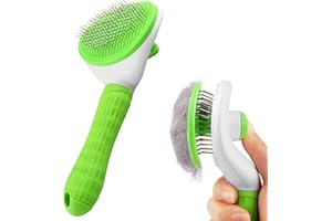 Cat Brush Dog Brush, YETEE Dog Grooming Brush, Dog Brushes for Grooming Effectively Removes Loose Undercoat, Cat Grooming Brush Dog Brushes for Shedding, Cat Brush for Short/Long Haired Cats(Green)
