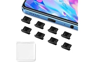 RabbFit Pack of 8 USB C Dust Protection Plugs, Silicone Case USB 3.1 Type C Port USB C Protective Cap Compatible with Google Samsung Galaxy Xiaomi Redmi XPLORA Motorola