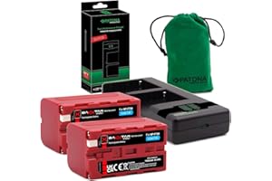 Baxxtar Pro NP-F750 akumulatorów 2 x 7000 mAh (50.4 Wh) - LG Cells Inside - z ładowarką USB PD Performance 161951 (maks. 1500 mA) kompatybilny z Sony NP-F970 NP-F750 NP-F960 NP-F570 NP-F550 itp.