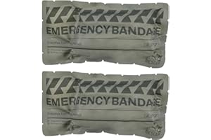 RHINO RESCUE 4" Israël Bandage, Plaie pressée, Blocage stérile médicale, Boîtes de pansement médicale avec IFAK (2 PCS)