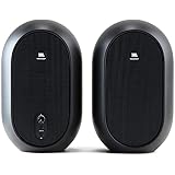 JBL Professional 1 Series, Coaxial, Computer 104 Compact Powered Desktop Reference Monitors Speakers (Sold as Pair), Black (J