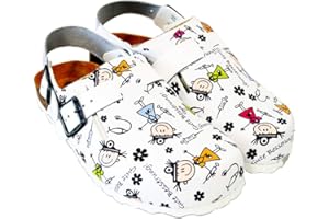 CALZAME Gute BESSERUNG. Zueco de fácil Cuidado con Estampado médico.