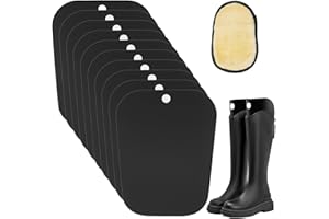 alwaiiz 10 Stück Stiefelspanner, Kunststoff Stiefelspanner Reitstiefel mit Plüsch-Schuhputzhandschuhe, Stiefelformer für Herren und Damen